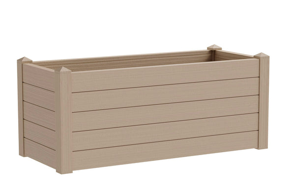 prezzo Fioriera da Giardino 100x42x40 cm in Polipropilene Trama 002 Almond Mandorla