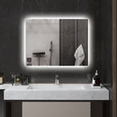 Specchio da Bagno Antiappannamento Retroilluminato LED Luminosità Regolabile 80x60x4 cm  