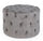 Pouf Lorella  in Tessuto effetto Velluto Grigio