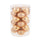 Set 24 Palle di Natale da Appendere Ø 4 cm in Vetro Champagne