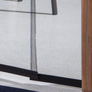 Tenda Zanzariera a Pannelli 100x220 cm per Porta Nera