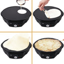 Crepiera Elettrica Antiaderente 1200W Kooper Goody Nera