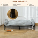 Brandina per Cani Max 30 Kg 120x80x30 cm con Cuscino Rimovibile Grigio