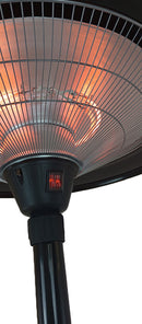 Stufa Elettrica Fungo Riscaldante Infrarossi Saturno Esterno-Interno Regolabile Nero