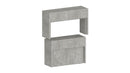 Panca Allungabile 66/290x25x45 cm Pratika Singola A Cemento  