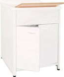 Mobile Lavatoio da Esterno in Polipropilene e Alluminio 60x60x83 cm Bianco  