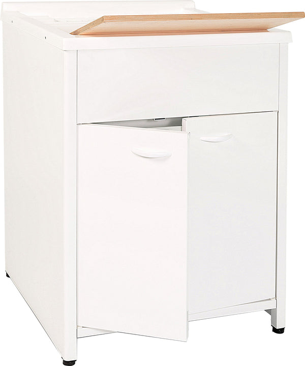 online Mobile Lavatoio da Esterno in Polipropilene e Alluminio 60x60x83 cm Bianco