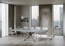 Tavolo Allungabile 140-400x90x77 cm Volantis Premium Cemento Telaio 4C 