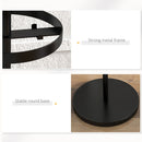 Appendiabiti da Terra Ø34x177 cm con Portaombrelli e 8 Ganci in Metallo Nero