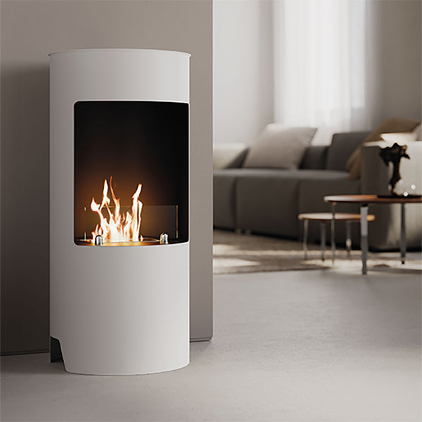 Camino a Bioetanolo da Pavimento Ø45x95 cm 2500W 1,2L Cortina Bianco online