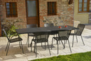 Tavolo da Giardino Allungabile 160/220x90x76 cm in Acciaio RD Italia Estate L160 Antracite