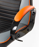 Sedia Poltrona Presidenziale da Gaming Ufficio in Similpelle Bozzini Sport Racing Arancione