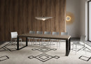 Tavolo Allungabile 160-264x90x77 cm Tecno Premium Tortora Telaio Antracite 