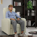 Poltrona Relax Reclinabile Manuale in Similpelle Marta Crema