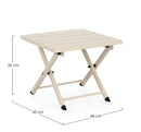 Tavolino da Esterno 44x43x36h cm in Alluminio Taylor Whisper  
