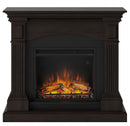 Camino Elettrico da Pavimento Effetto Fiamma 1500W Tagu Magna Espresso Wengè