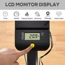 Cyclette Magnetica con Display LCD in Acciaio e ABS Nera