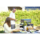 Forno per Pizza a Gas 17’ Fino a 400° 42x42 cm con Pietra Refrattaria e Tagliere in Nylon