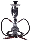 Narghilè 2 Tubi H45 cm con Pinza Carbone