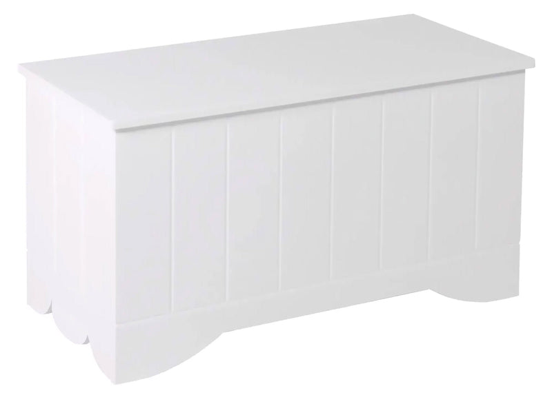 Cassapanca Baule Rettangolare in MDF 85x40x45 cm Fumer Florence Bianca