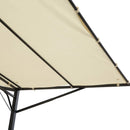 Pergola da Giardino 300x250x200-250A cm in Acciaio con Copertura in Tessuto Beige