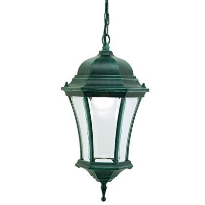 acquista Lampada Sospesa Colore Nero e Verde per Esterno Linea Curvata Sovil