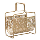 Porta Giornali Glam Rose 37x22x44,5 cm in Ferro Oro