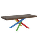 Tavolo Allungabile 160-420x90x77 cm Volantis Premium Noce Telaio 4B 