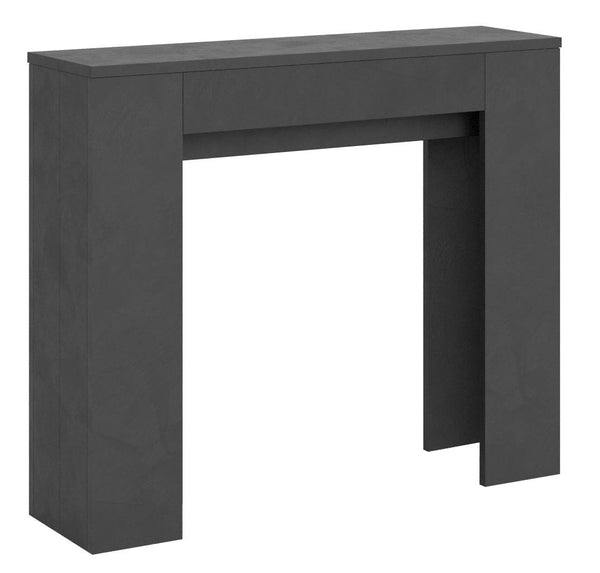 Consolle Allungabile 90x25/181 cm Pannelli in Nobilitato Slick Antracite prezzo