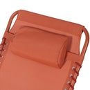 Lettino Mare Richiudibile 190x58x29 cm in Acciaio e Poliestere Ruggine Gallipoli      