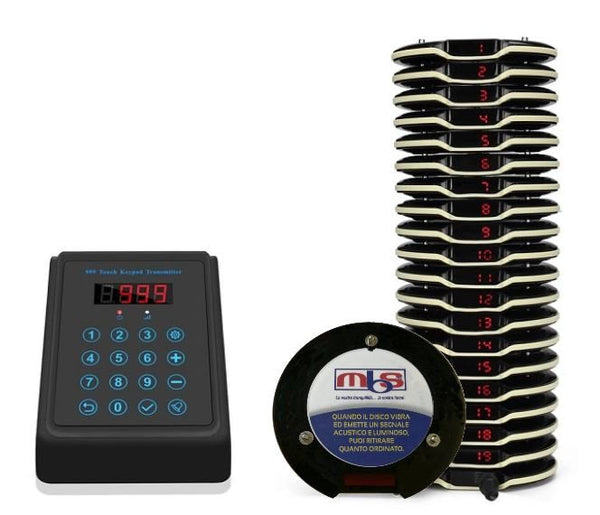 online Sistema Wireless per la Gestione delle File nella Ristorazione 20 Ricevitori MBS-CQ5