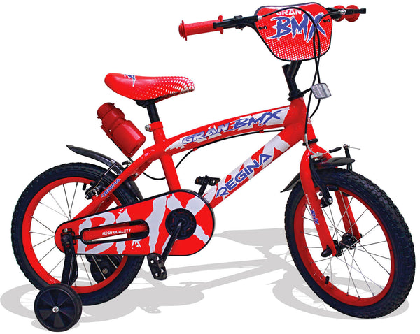 Bicicletta per Bambino 16" 2 Freni Kidfun Regina BMX Rossa prezzo