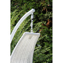 Dondolo da Giardino Pensile in Polyrattan 1 posto Pendent Bianco