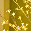 Albero di Natale 180 cm con 180 Luci LED 3 Livelli di Luminosità per Interni ed Esterni Bianco      