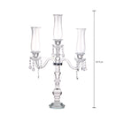 Porta Candele x 3 con Parafiamma Ø 48 H 77 cm