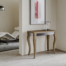 Consolle Allungabile 90x45-90x80 cm in Nobilitato Marrone