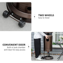 Stufa a Fungo Gas Gpl da Esterno Ø81 x 221A cm 13kW in Acciaio e Alluminio Marrone