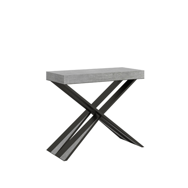 Consolle Allungabile 90-300x40x77 cm in Nobilitato Grigio online