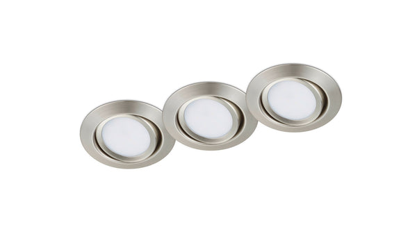 sconto Illuminazione da Incasso da Interno a LED in Metallo Nickel Opaco