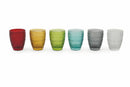Set 6 Bicchieri Ø8,3x10,5 cm in Vetro Villa d'Este Home Tivoli Mexico Multicolor