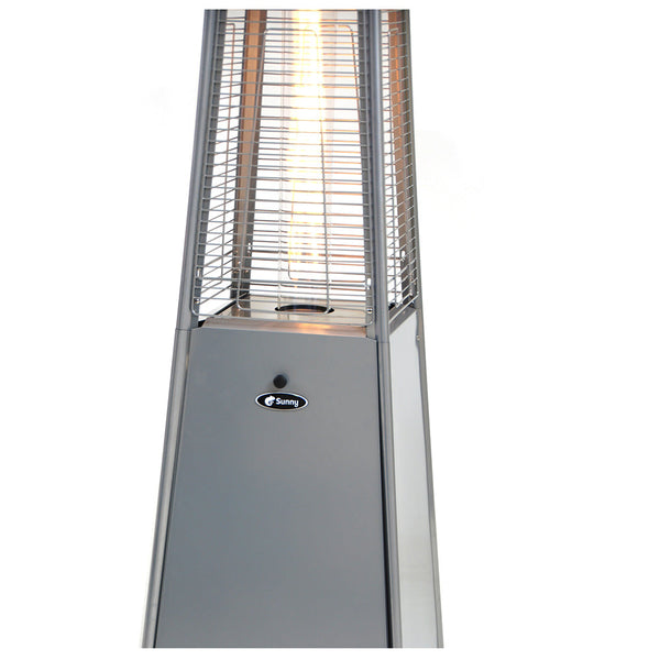 Stufa a Piramide Gas Gpl Grigia da Esterno 9Kw sconto