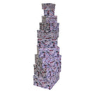 Set 10 Scatole cartone multicolor rettangolare 