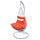 Dondolo Pensile da Giardino 82x65xh124 cm con Cuscini Rialto Bianco