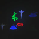 Proiettore Giardino per Natale e Halloween LED Rosso Verde Blu Bianco 