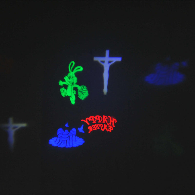 Proiettore Giardino per Natale e Halloween LED Rosso Verde Blu Bianco 