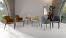 Set 4 Sedie Sophia 53,5x62,5x80 cm in Tessuto Easy-Clean Beige       