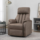 Poltrona Alzapersona Elettrica 1 Motore 75x93x110 cm in Microfibra Marrone