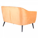 Divano 2 Posti 125x85x65 cm in Velluto Marte Caramello