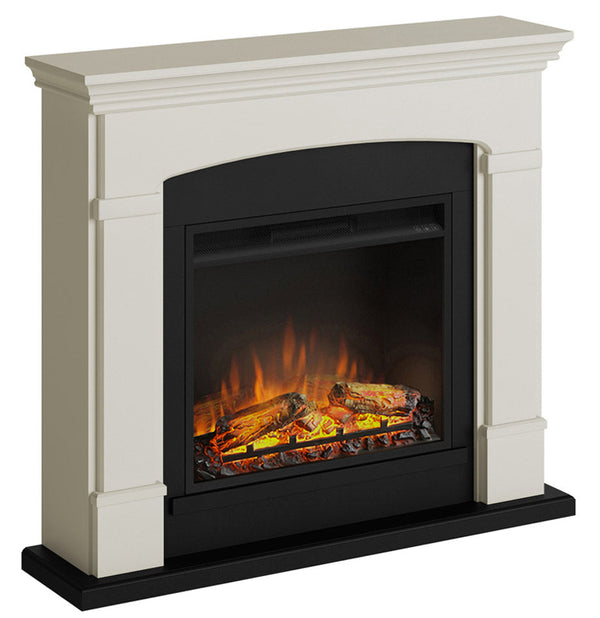 Camino Elettrico da Pavimento Effetto Fiamma 1500W Tagu Helmi Bianco Crema acquista