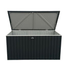 Baule Porta Attrezzi da Esterno 1450 Litri in Acciaio Zincato Antracite